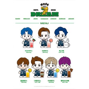 สติ๊กเกอร์ NCT Dream Cafe - 7 Dream REUPLOAD Haechan Mark Jaemin / สติ๊กเกอร์ Kpop Aesthetic / สติ๊ก