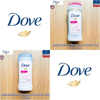 Dove® Women Antiperspirant Deodorant Powder 74g โรลออนสติ้ก โดฟ ผลิตภัณฑ์ระงับกลิ่นกายสำหรับผู้หญิง