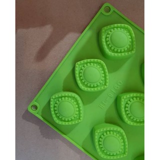 พิมพ์ซิลิโคน วินเทจ พลอย Luxury silicone mold 3x2x1.5cm 12หลุม พิมพ์สบู่ พิมพ์ขนม สี่เหลี่ยม ถาดน้ำแข็ง คละสี