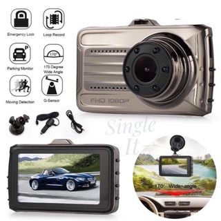 กล้องติดรถยนต์ Dash Cam T666G ระบบ WDR Full HD 170 องศา มุมมองกว้าง ภาพชัดทั้งกลางวันและกลางคืน แท้ 💯%