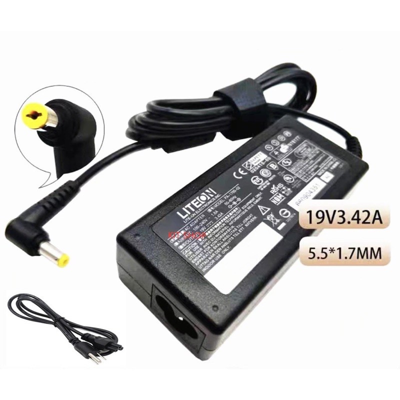OEM Adapter ACER 19V3.42A 5.5x1.7mm หัวเหลือง