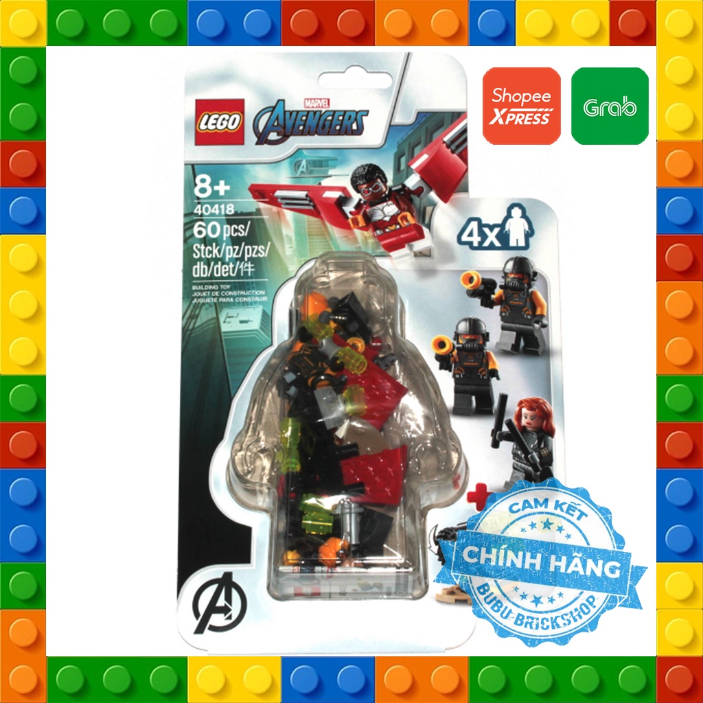 Lego Super Heroes 40418 - แพ็กตุ่ม Falcon & Black Widow - ชุดสร้าง Lego Falcon และ Black Widow