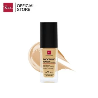 BSC SMOOTHING MATCH FOUNDATION SPF 50 PA++++ รองพื้นเนื้อซาตินบางเบา มอบการปกปิดอย่างเป็นธรรมชาติ