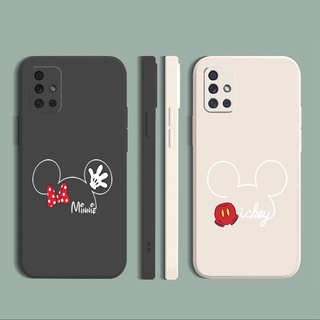 เคสซิลิโคนนิ่ม ขอบตรง ลายหนู สําหรับ Samsung A31 A32 4G A52 A72 5G A11 A51 A71 A21S A02S A20S