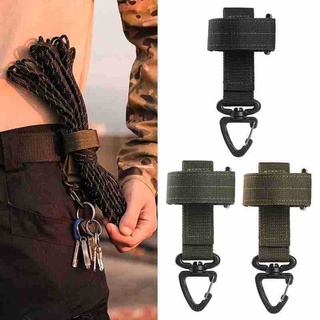 Key Ring Chain Heavy Duty Strap with Mini Carabiner Clips Adjustable Work Glove Holder for Camping Hiking Working