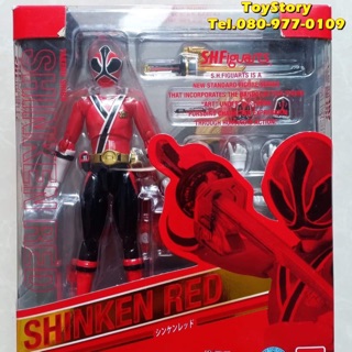 S.H.Figuarts ShinkenRed โมเดลฟิกเกอร์ชินเคนเรด ตัวเอกจากเรื่องขบวนการชินเคนเจอร์ ของแท้Bandai