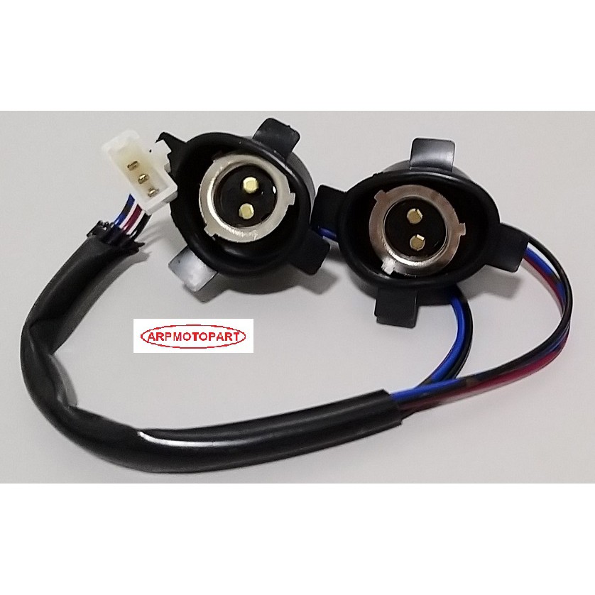 ขั้วไฟหน้า+ยางครอบ 2 ขั้ว ทั้งชุด NSR-R DASH LS-125 # 1310-037-00