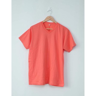 เสื้อยืด เสื้อยืดสีพื้น Cotton 100% โอรส "ผ้านุ่ม ใส่สบาย" มีเก็บปลายทาง