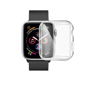 เคสใส ใช้สำหรับ Apple Watch คลุมหน้าจอ ป้องกันหน้าจอ ตัวเรือนรอบทิศ แบบ TPU ไม่ต้องติดฟิล์ม