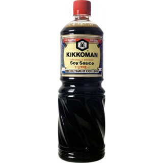 Kikkoman Naturally Brewed Soy Sauce, 1 L