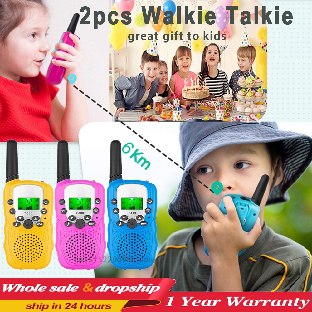 Kids Walkie Talkie 2PCS celular Handheld Transceiver Highlight Phone ...