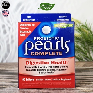 โปรไบโอติก Natures Way® Probiotic Pearls Complete 1 Billion Cultures 90 Softgels