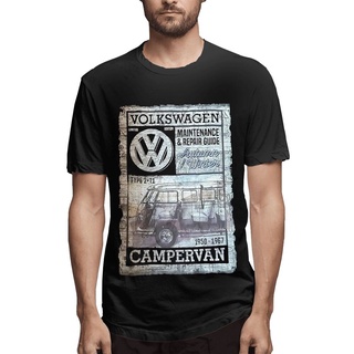 [S-5XL]ขายดี เสื้อยืดคอกลม ผ้าฝ้าย พิมพ์ลาย Volkswagen Campervan คลาสสิก ของขวัญวันเกิด สําหรับผู้ชาย IChbeg99CGnpii39