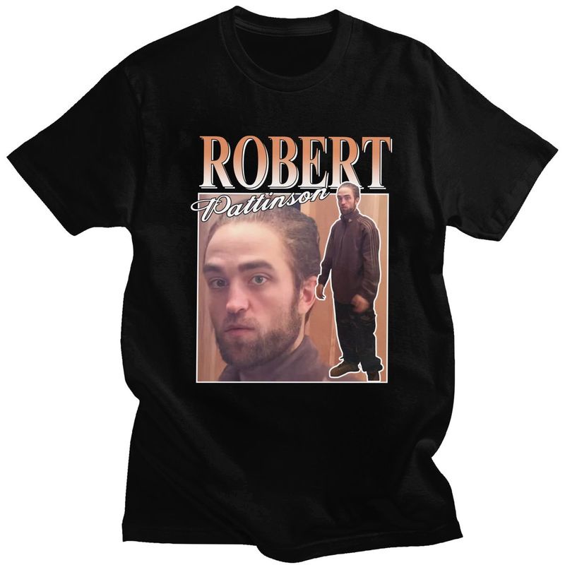 ใหม่ตลก Robert Pattinson ยืน Meme T สําหรับ Soft Vintage Rob ความแปลกใหม่ Merch เสื้อยืดผู้ชายแฟชั่น