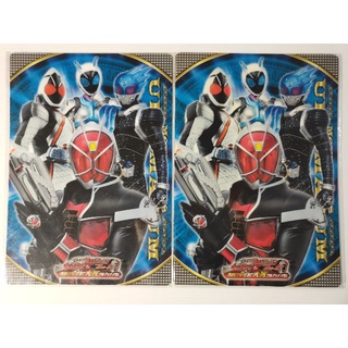 แผ่นรองเขียนอนิเมะ KAMEN RIDER WIZARD &amp; FOURZE (18×25.5cm.)