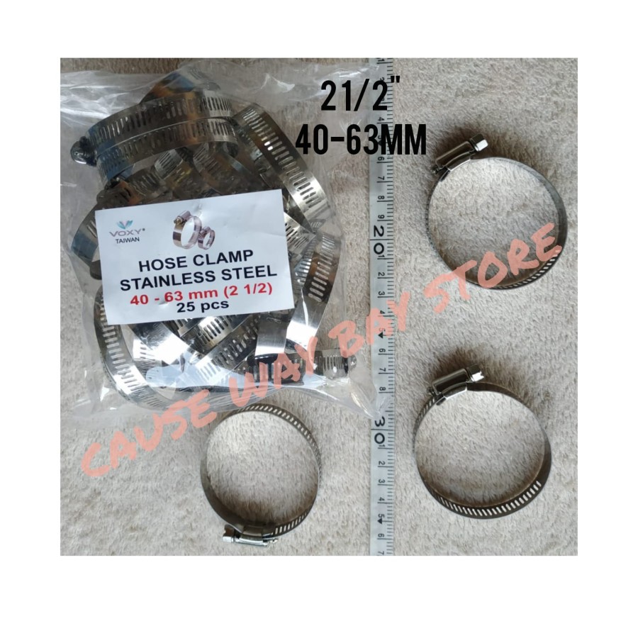 ที่หนีบท่อสแตนเลส 2.5 นิ้ว