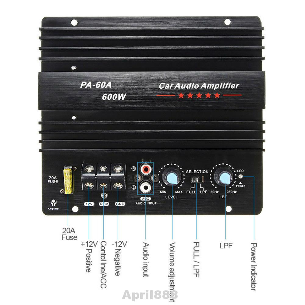 【Ready stock】Low Pass Filter Bass Subwoofer PreAMP Amplifier Board Dual Power Kit dfrgfdsh.th