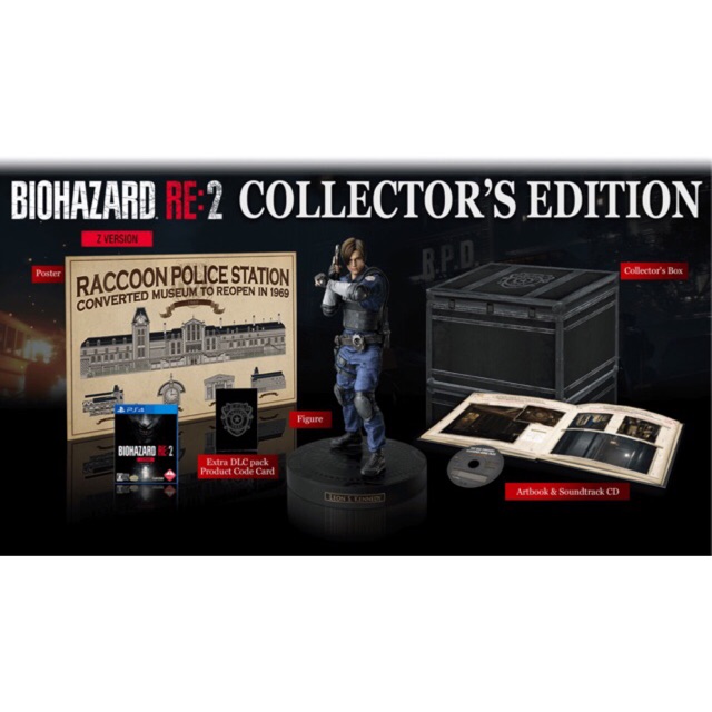 Collector's Edition PS4 : BIOHAZARD RE:2 Z Version (JP) ของใหม่ / มือ 1 |  Shopee Thailand