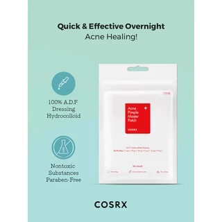 COSRX Acne Pimple Master Patch แผ่นแปะสิว แปะปุ๊ป ยุบปั๊บ! สิวหายหน้าใสแบบเร่งด่วน ช่วยดูดซับสิวหนอง สิวอักเสบ