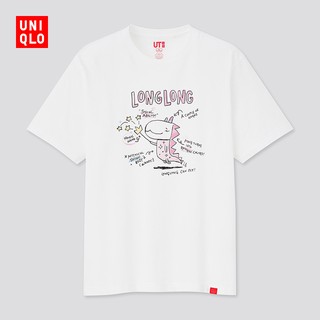 Uniqlo เสื้อยืดพิมพ์ลาย Line Friends สําหรับผู้ชายและผู้หญิง 435438