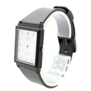 Casio นาฬิกา ชาย-หญิง สายยางสีดำ ทรงสี่เหลี่ยม หน้าปัดขาว ระบบเข็ม - CSO0007