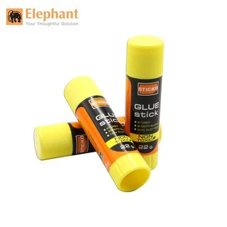 กาวแท่งตราช้าง 10 22 และ 40 กรัม ปลอดสารพิษ (elephant sticko glue stick) กาวแท่งใหญ่ กาวตราช้าง