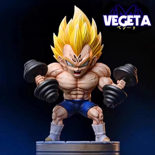 โมเดลฟิกเกอร์ PVC รูป Dragon Ball Muscle Fitness Vegeta Bida GK ขนาด 17 ซม. สําหรับตกแต่งบ้าน