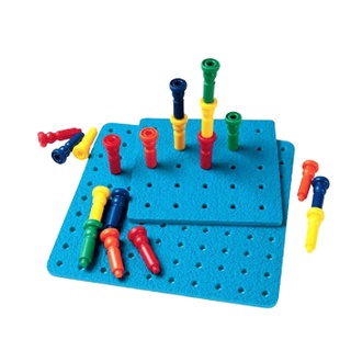 ชุดกระดานและหมุดใหญ่ Lauri Pegboards And Tall Stacker Pegs