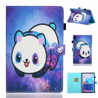 เคสแท็บเล็ตหนัง ลายการ์ตูนน่ารัก พร้อมขาตั้ง สําหรับ Samsung Galaxy Tab S6 SM-T860 SM-T865 10.5 นิ้ว 2019