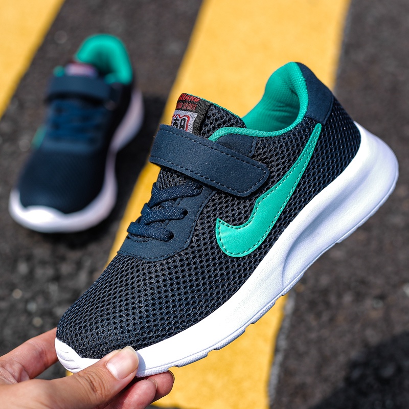 รองเท้ากีฬา ผ้าตาข่าย สไตล์เกาหลี สําหรับเด็กผู้ชาย และเด็กผู้หญิง