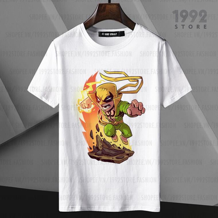 เสื้อยืดแขนสั้น Marvel Heroes Chibi IRON FIST