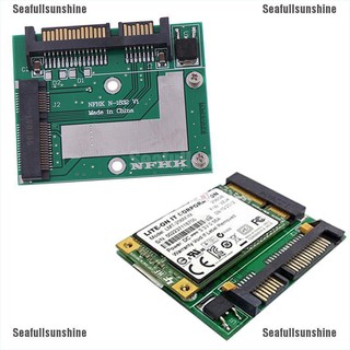 Seafullsunshine mSATA SSD เป็น 2.5 นิ้ว SATA 6.0 GPS Mini PCIe SSD