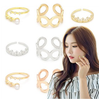 ***เซตแหวน 3 วง ( rings set) แหวนแฟชั่นเกาหลี สวยหรู ปรับขนาดเล็กใหญ่ได้ค่ะ made in Korea**