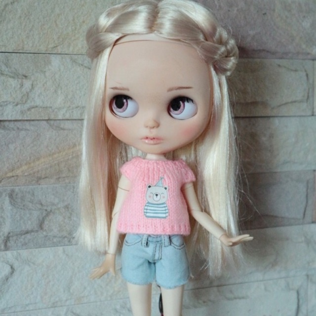 เสื้อตุ๊กตาบลายธ์ พิมพ์ลาย งานซักได้สีไม่ตก ไม่ลอก (เฉพาะเสื้อเท่านั้นนะค่ะ)