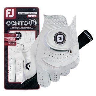 ถุงมือกอล์ฟ หนังแท้ Leather Footjoy Contour FLX เพิ่ม control with solf feel comfortable fit &amp; Free marker