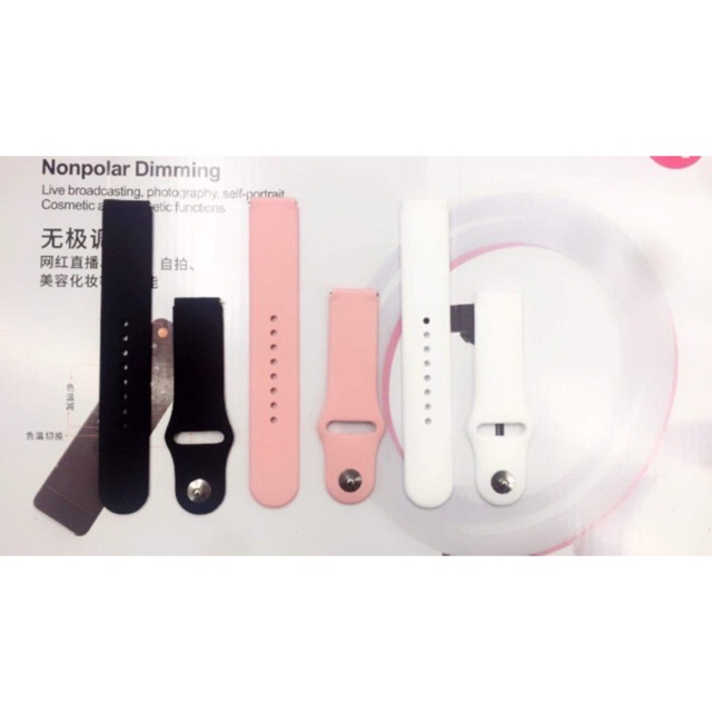 มาแรง อะไหล่สาย p70pro️มี3สี โรสโกล ดำ ขาว สามารถใส่กับรุ่นy7/y7proได้ขนาด20มิลวัสดุทำจากซิลิโคนเนื้อดี