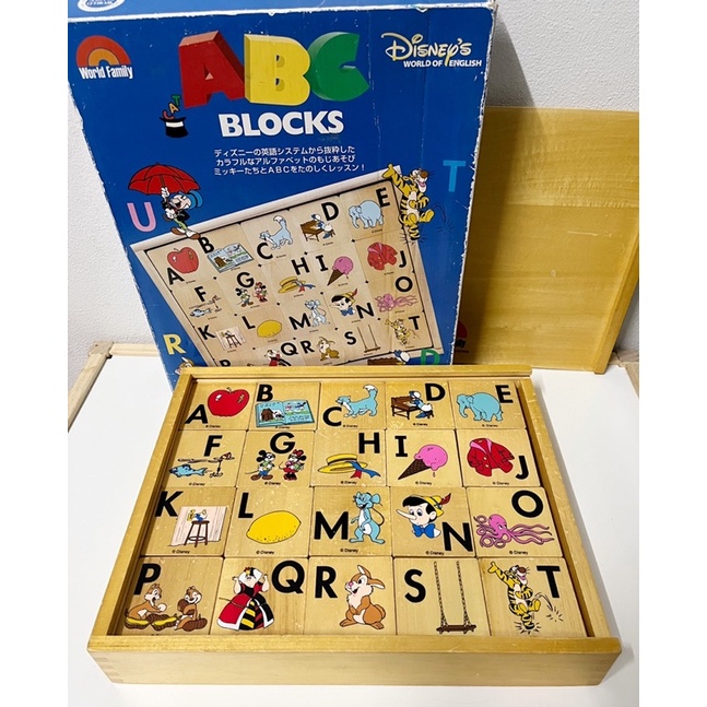 บล็อคไม้เสริมพัฒนาการ ABC Blocks Disney's