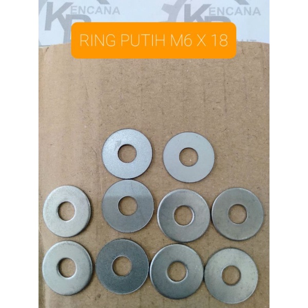 GALVANIZED PLATE RING M6 X 18 / GALVANIZED BOLT RING M6 X 18