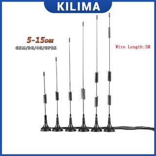 เสาอากาศ Wifi 3G 4G 5 6 7 9 10 15DBI 3 เมตร Sma ตัวผู้ สําหรับ Cdma Gprs Gsm Lte