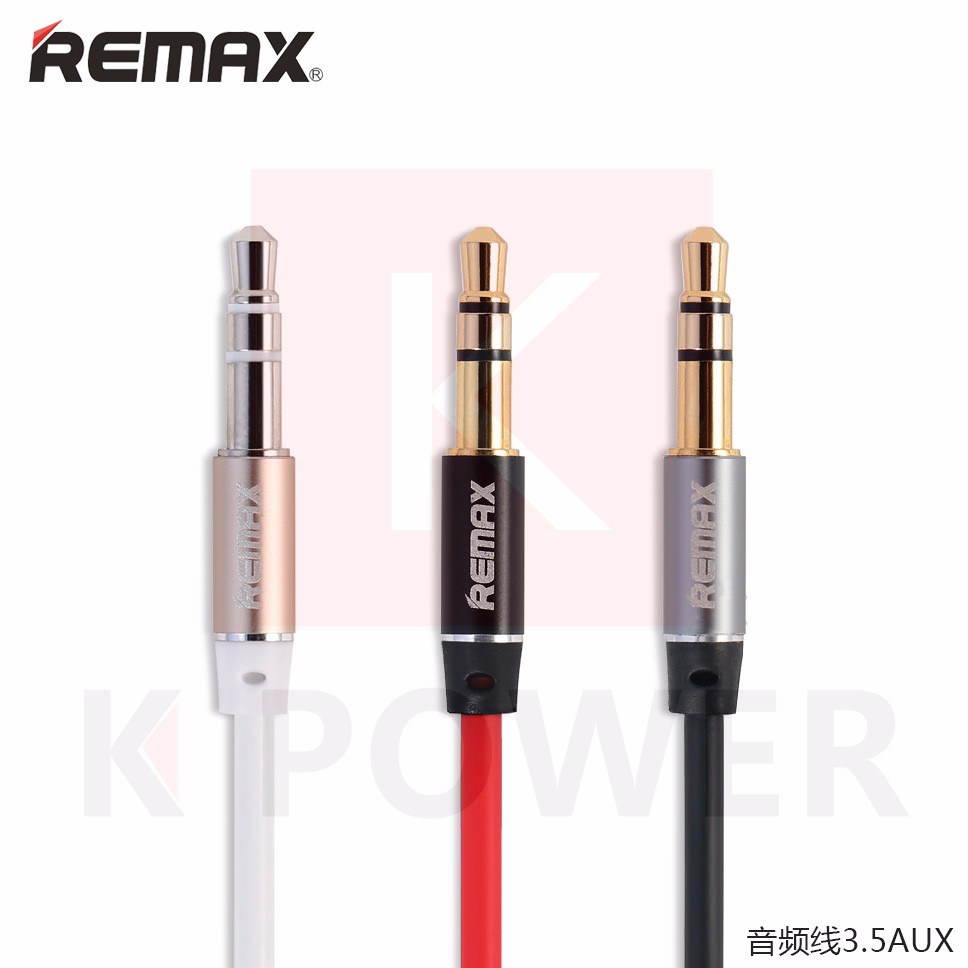 Remax สาย Audio Rl-L100 / Aux Cable Rl - L100 เสียบเชื่อมต่อกับตัวอุปกรณ์เครื่องเล่นหรืออุปกรณ์เครื่องเสียงอื่นๆ. 