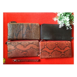 Real Forest Snake skin leather women’s wallet with zip handles