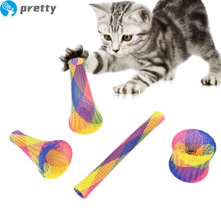 Jazeel Pet Cat Bounce Toy Bite Resistant Nylon Spring Jump Teaser Toy
