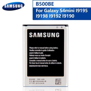 แบตเตอรี่สำหรับSamsung GALAXY S4 Mini I9190 I9192 I9195 I9198 S4Mini 3Pins B500AEเปลี่ยนแบตเตอรี่1900MAh