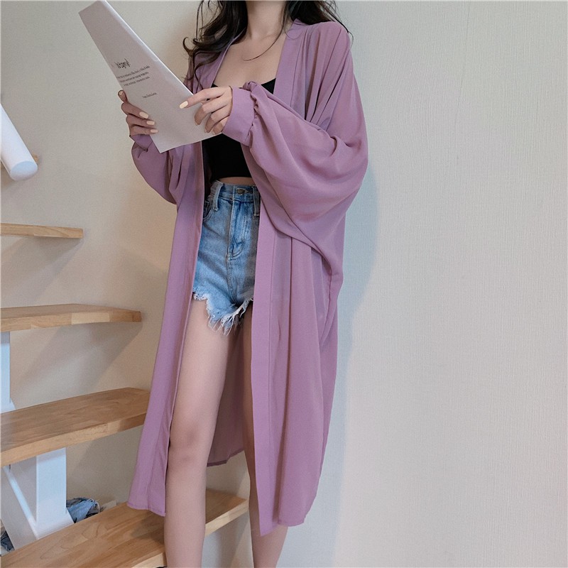 ล้างสต็อก  PB626 พร้อมส่ง เสื้อคลุมแฟชั่นเกาหลี เบาบาง สวมใส่สบาย ราคา ถูกที่สุด ดีลบีเคเค แกลเลอรีภาพที่ 5