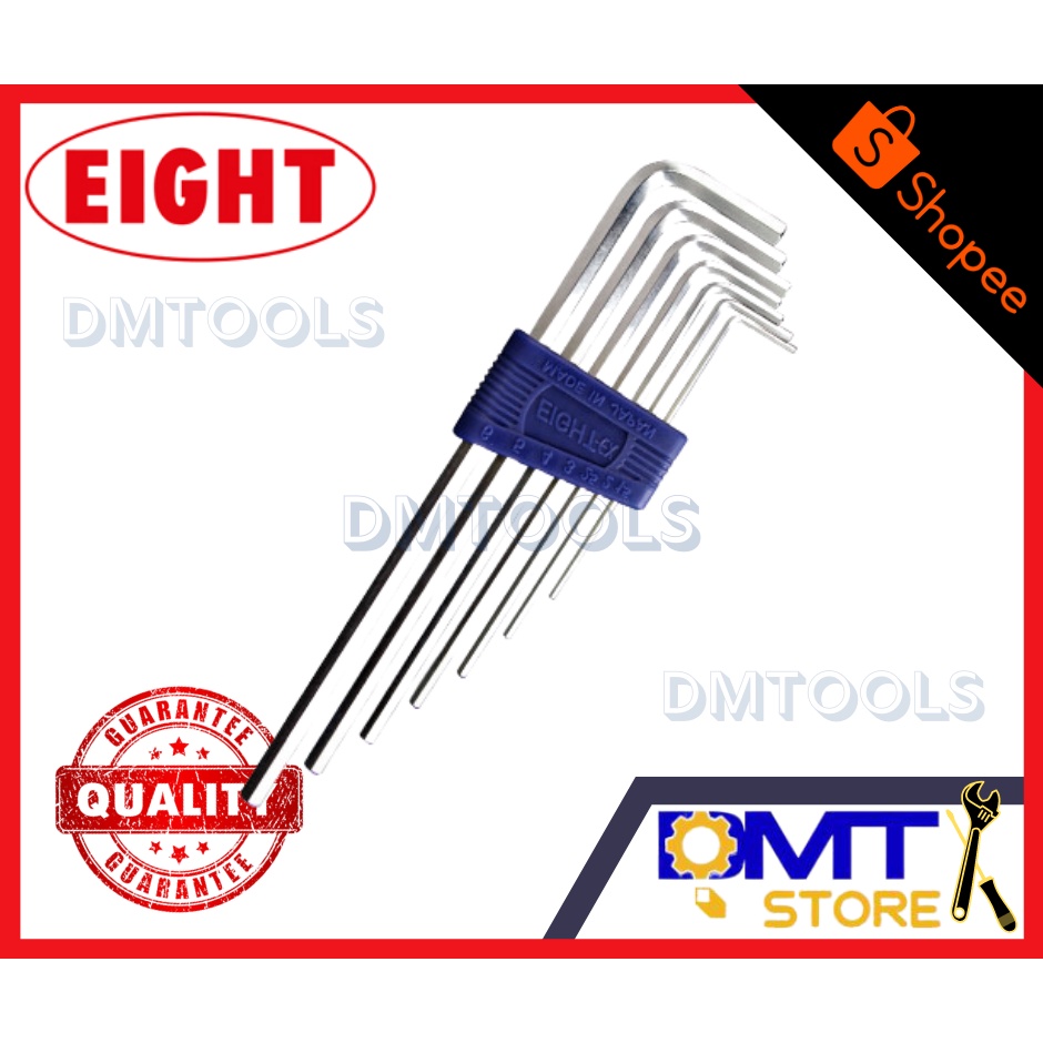 EIGHT ชุดประแจหกเหลี่ยม ยาว 7 ตัวชุด รุ่น LHS-7