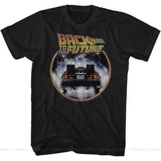 เสื้อยืดผ้าฝ้ายพิมพ์ลายขายดี GILDAN เสื้อยืดแขนสั้น ผ้าฝ้าย 100% พิมพ์ลาย Back To The Future Out Of Time สไตล์ฮาราจูกุ ส