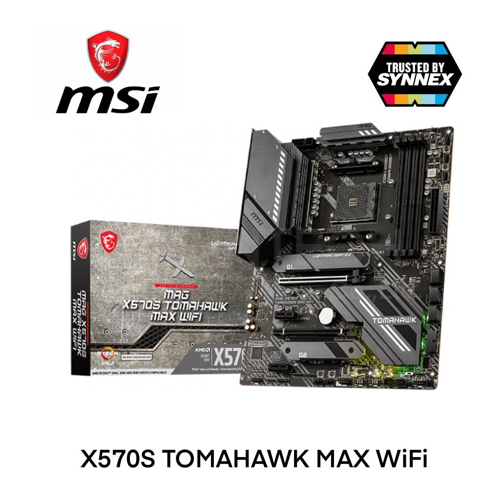 Mainboard(เมนบอร์ด) AM4 MSI MAG X570S TOMAHAWK MAX WIFI ของใหม่ประกัน 3ปี
