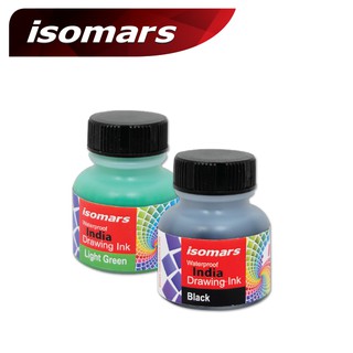 ISOMARS INDIA INK 30ML. (India Waterproof Drawing Ink)