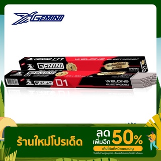 GEMINI ลวดเชื่อมไฟฟ้า D1 2.0 x 300 มม เจมินี่ ดี1 แบ่งขาย