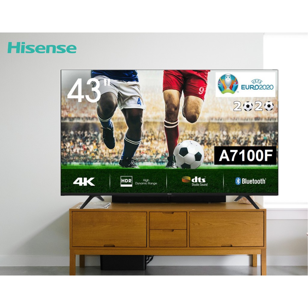 HISENSE 43 นิ้ว 43A7100F UHD 4K SMART TV ปี 2020 &gt;สินค้าเกรด Clearance